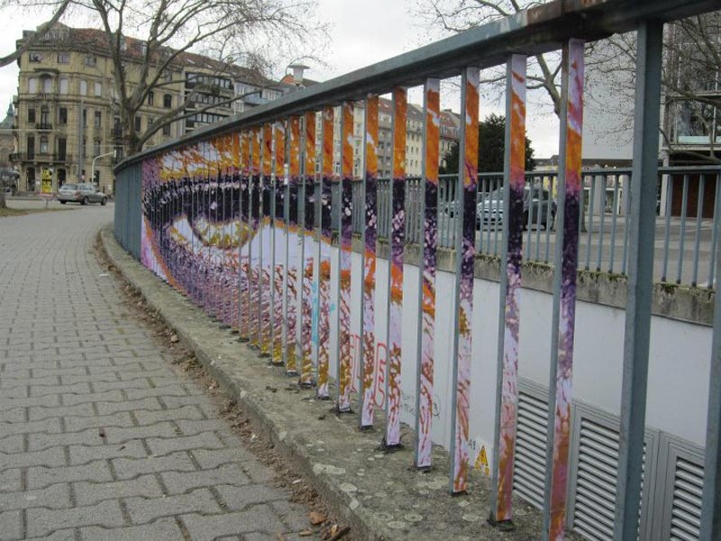 El arte callejero - Página 2 Street-art-on-railings-by-zebrating-art-12