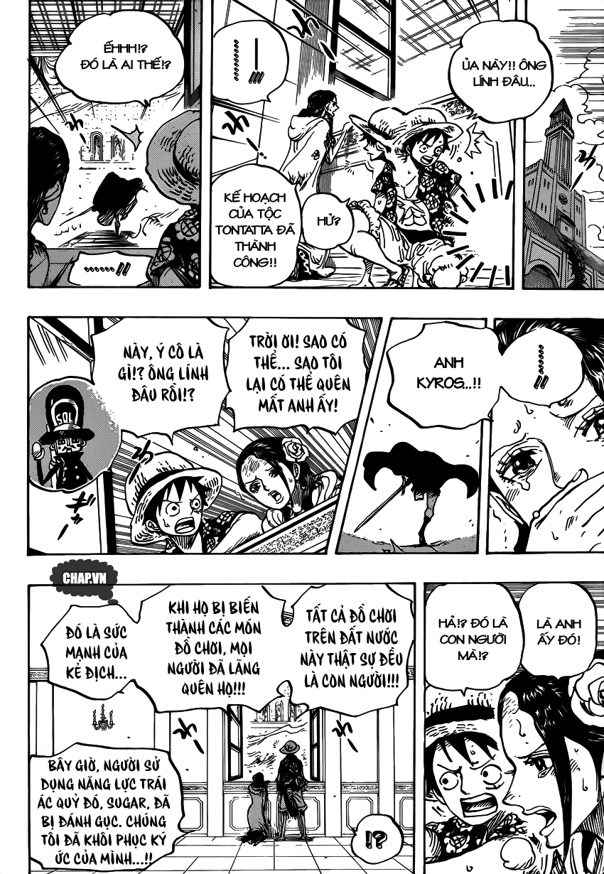 One Piece Chapter 743: Hỗn loạn ở Dressrosa 011