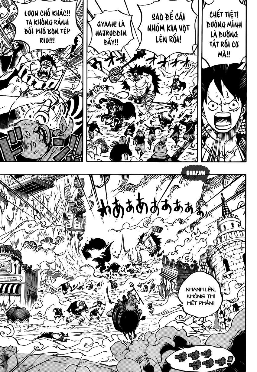 One Piece Chapter 751: Sabo vs. Đô đốc Fujitora 009