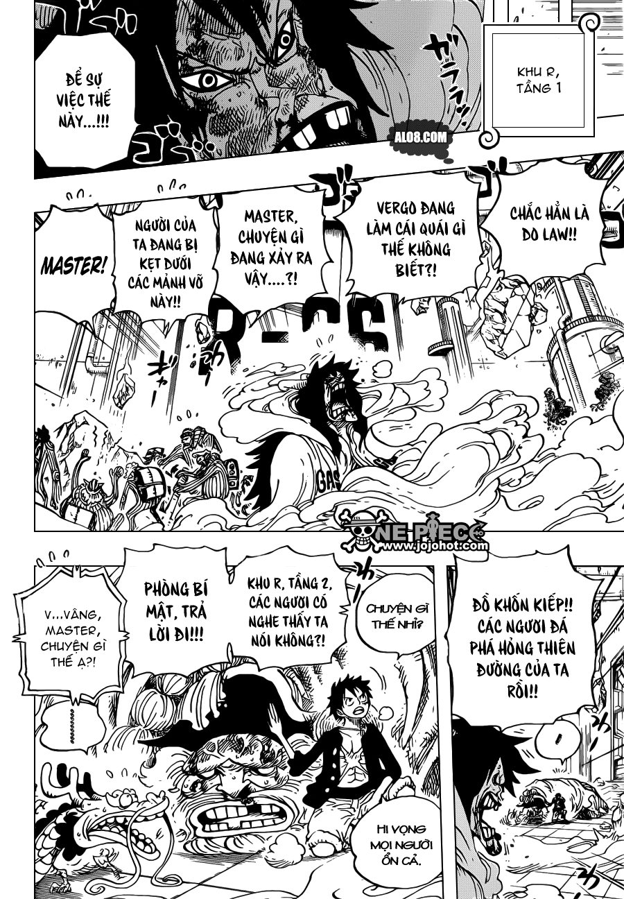 One Piece Chapter 691: Vị vua của vùng đất chết 008