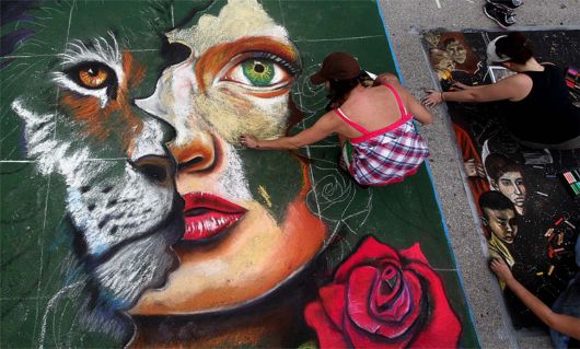 رسم الشوارع بالمانيا              Street_painting_fest_01