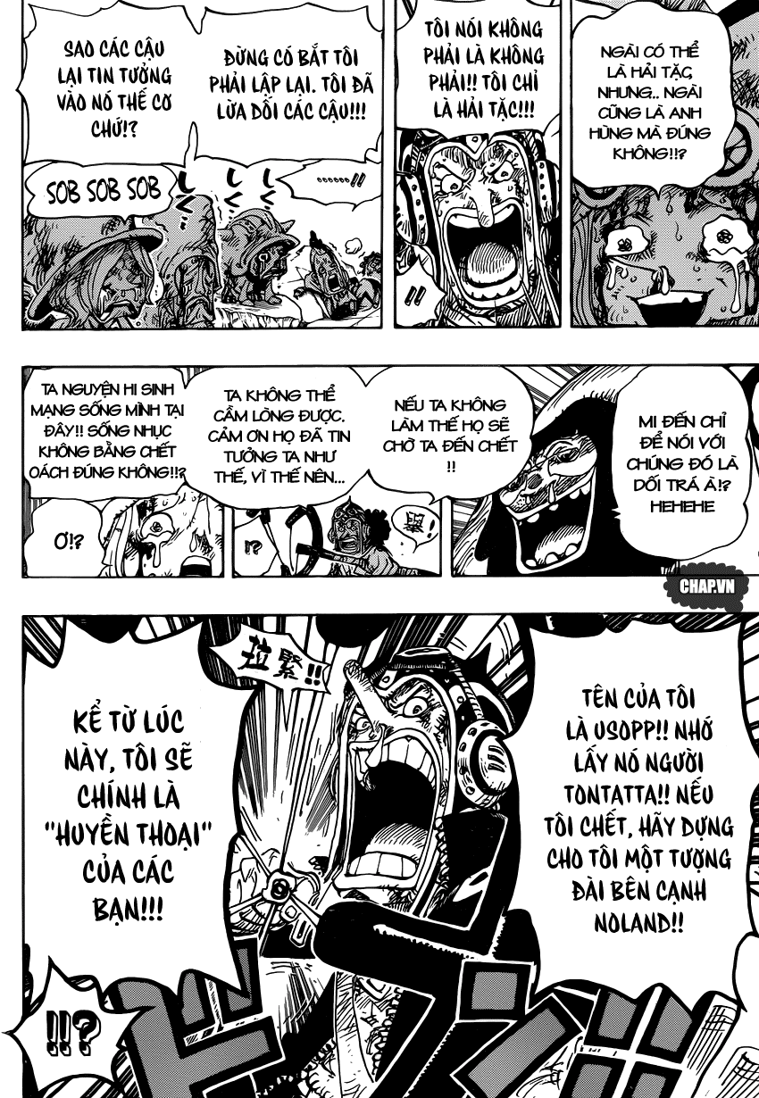 One Piece Chapter 741: Thần gió Usoland 012