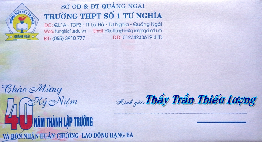 87TưNghĩa Hướng về 40 năm Trường THPT Tư Nghĩa I Thay%2BLuong