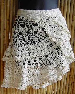 	 جيبه كروشيه بالباترون - crochet skirt with pattern  8-1