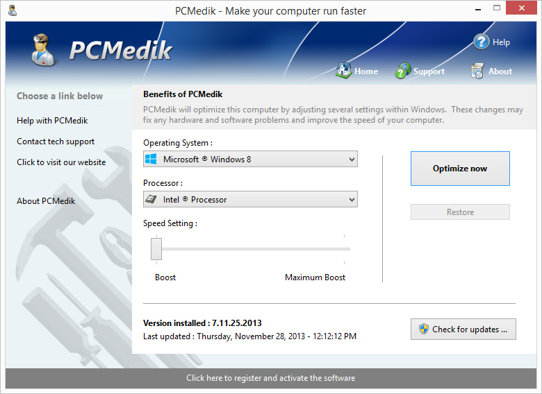 تحميل برنامج PCMedik برنامج تسريع النظام وتسريع الكمبيوتر Screenshot_large