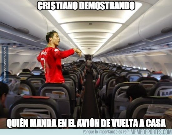EL CLUB DE LA SUERTE Y DE LOS FUTBOLEROS - Página 20 Ronaldo-avion-meme-eliminacion-portugal-mundial-brasil