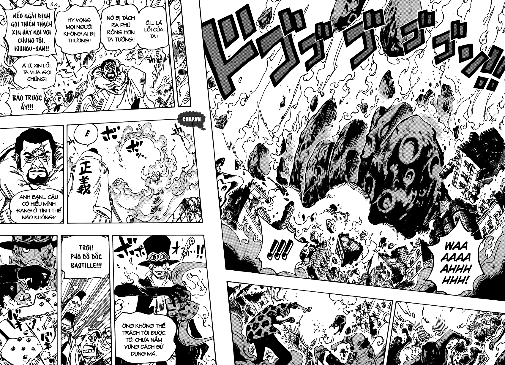 One Piece Chapter 751: Sabo vs. Đô đốc Fujitora 006