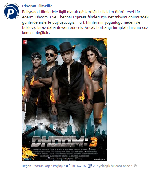 Dhoom 3 ve Chennai Express Türkiye'de Kesinlikle Yayınlanacak! Screenshot_1