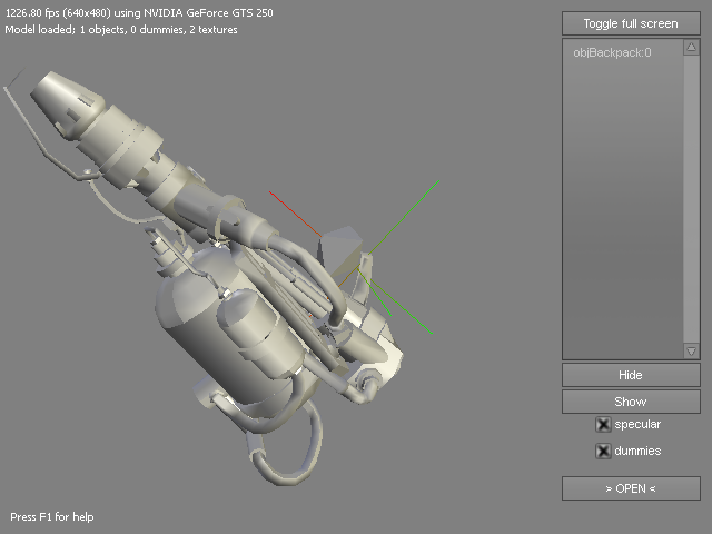 M2 flamethrower 3dView