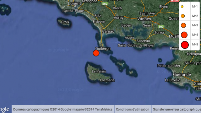 La terre a légèrement tremblé cette nuit au sud de la Bretagne  Quiberon-seisme