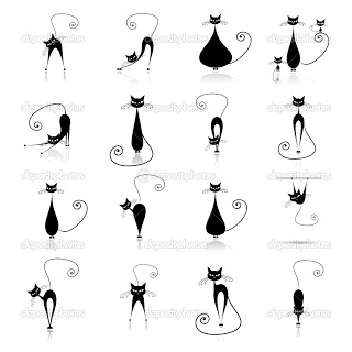 ΞΕΚΑΡΔΙΣΤΙΚΟ VIDEO: Η γάτα που περιμένει κάθε μέρα την εκπομπή της, για να κυνηγήσει τα πουλιά των τίτλων! Depositphotos_1356219-Black-cat-silhouette-collections