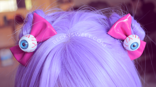 pastel goth hair accessories