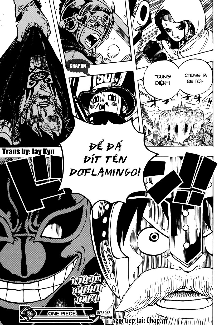 One Piece Chapter 730: Ba lá bài 017