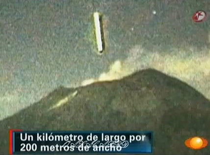 Cámara de video graba entrada  de "objeto extraño" al Popocatépetl Popocatepetl_ovni