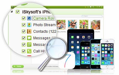 إستعادة الملفات و البيانات المفقودة في الأيفون ,آي باد وآي بود تاتش. عن طريق iSkysoft Iphone-data-recovery-s4-1