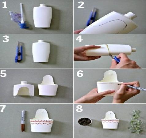 طرق إبداعية لإستخدام علب البلاستيك  Untitled