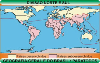 GEOGRAFIA- REGIONALIZAÇÕES MUNDIAIS DivisaoNorteSul