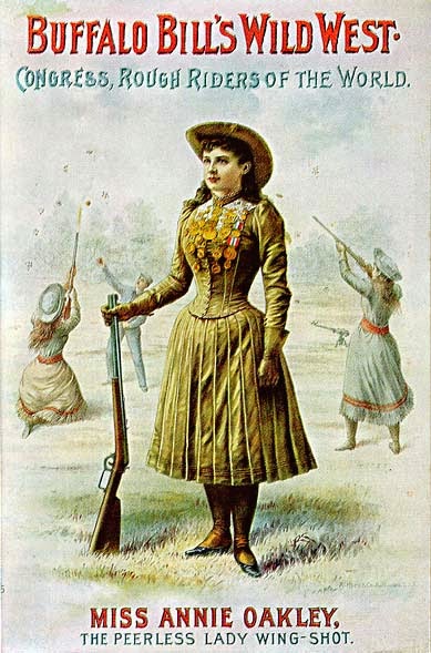 [Historia] Un único disparo que pudo haber evitado la Gran Guerra Miss-Annie-Oakley-peerless-wing-shot