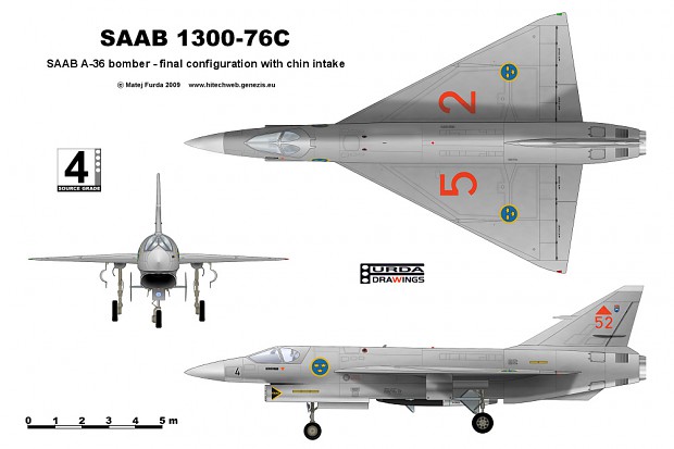Suecia, Rusia y la disuasión a base de Pu-239  Saab_1300-76c