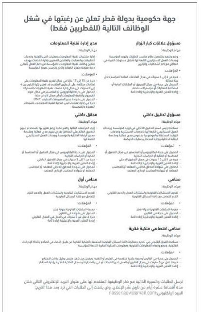 وظائف خالية فى قطر 18/3/2013 - وظائف حكومية للقطريين  R2