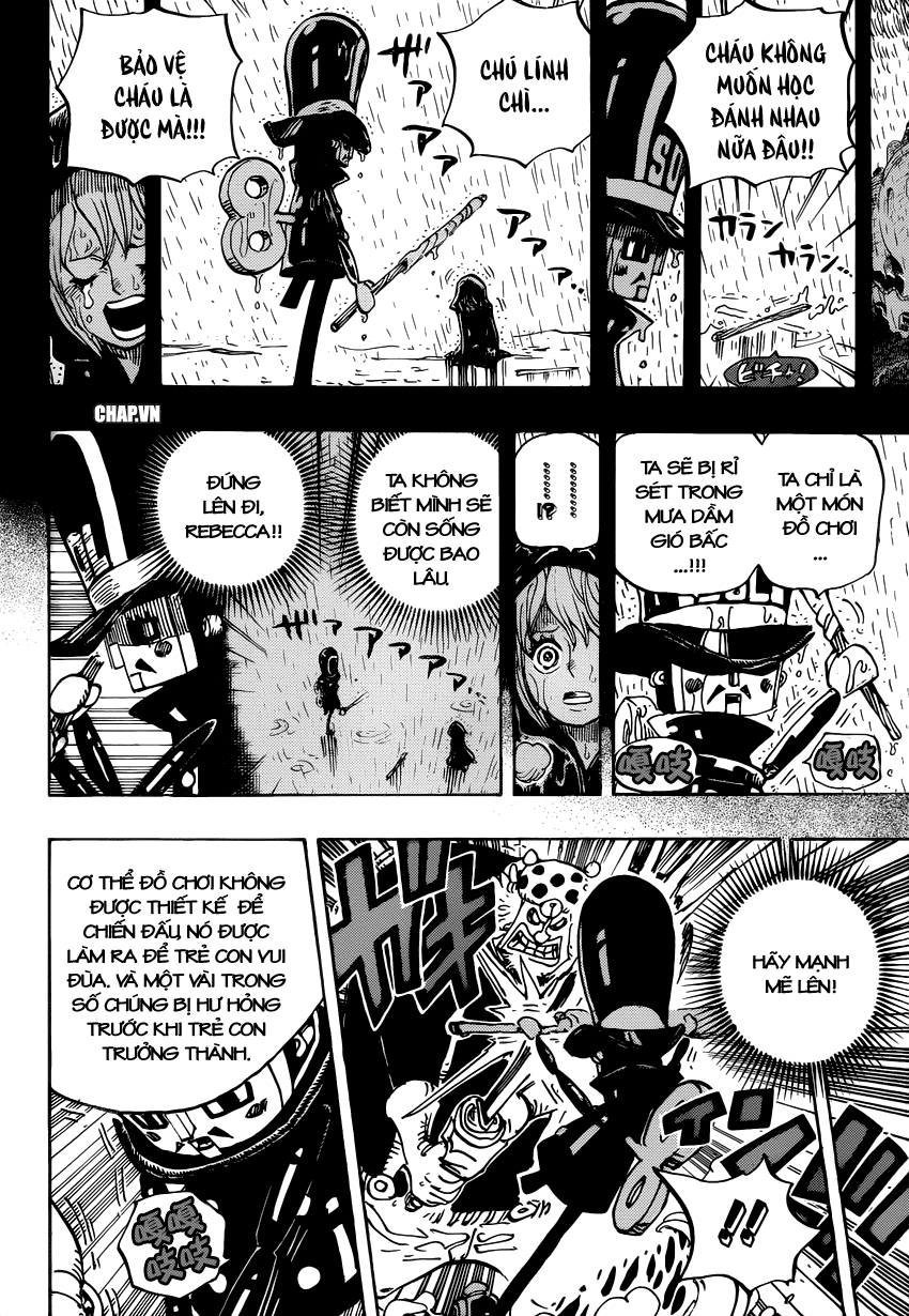 One Piece Chapter 733: Ước nguyện của anh lính chì 015