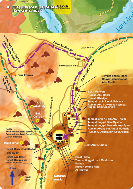 Bukit Shafa Tempat Nabi Muhammad Dilahirkan Peta-Lokasi-Bukit-Shafa-dsk