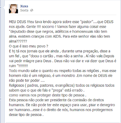 Pastor Marco Feliciano vai processar Xuxa Xuxa