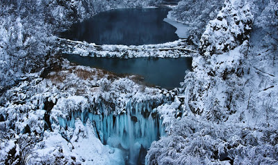 سحر الطبيعة جولة سياحية داخل حديقة بليتفيتش الوطنية في كرواتيا .♥ Plitvice-in-Winter