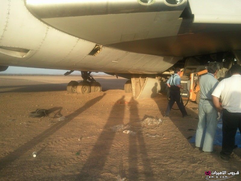 هبوط خاطىء لطائرة الخطوط السعوديه في البر 8