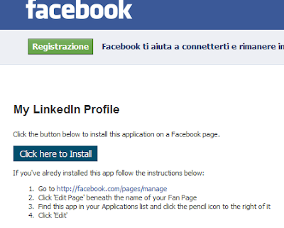 Collegare l' account Linkedin a Facebook Linkedin-facebook