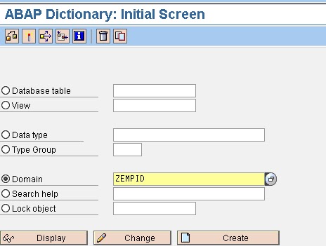 Creating domain step by step in SAP DM_1