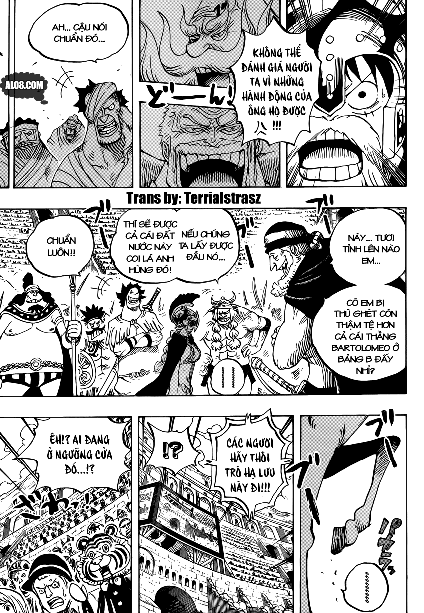 One Piece Chapter 722: Huyết thống hoàng gia 003