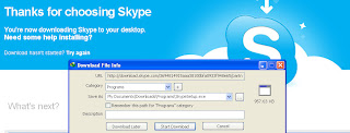 Mengulas 1 buah software Terbaru,  Skype-4