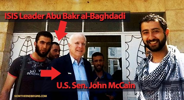 Estados Unidos creó a Al Qaeda, a ver si lo dicen algún día en la tele jajaja John-mccain-meets-with-syrian-rebels-isis-islamic-state-caliph-ibrahim-al-qaeda-islamic-state-2013