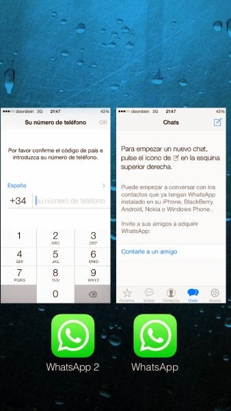 Cómo tener 2 cuentas de WhatsApp en un mismo iPhone WhatsAppClone2