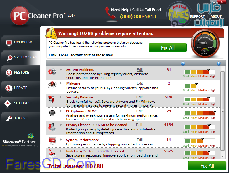 أسهل الطرق لتنظيف جهازك وصيانته مع برنامج PC Cleaner Pro 2014 البرنامج + التفعيل 3_wm