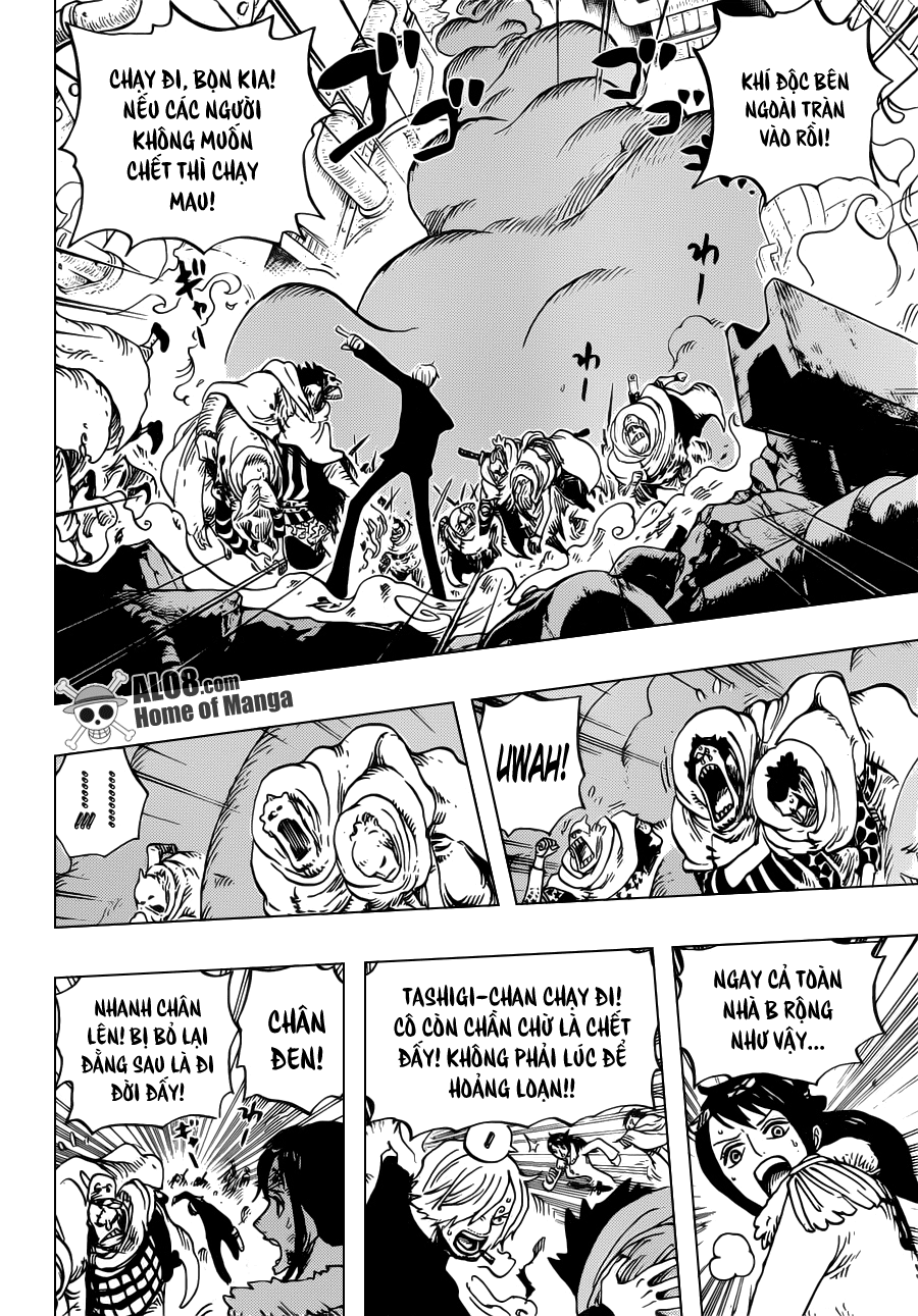 One Piece Chapter 684: "Dừng lại, Vegapunk!" 010
