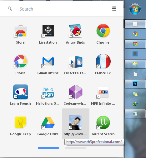  أتضيف مواقعك المفضلة إلى Chrome App Launcher  Fsdfsd