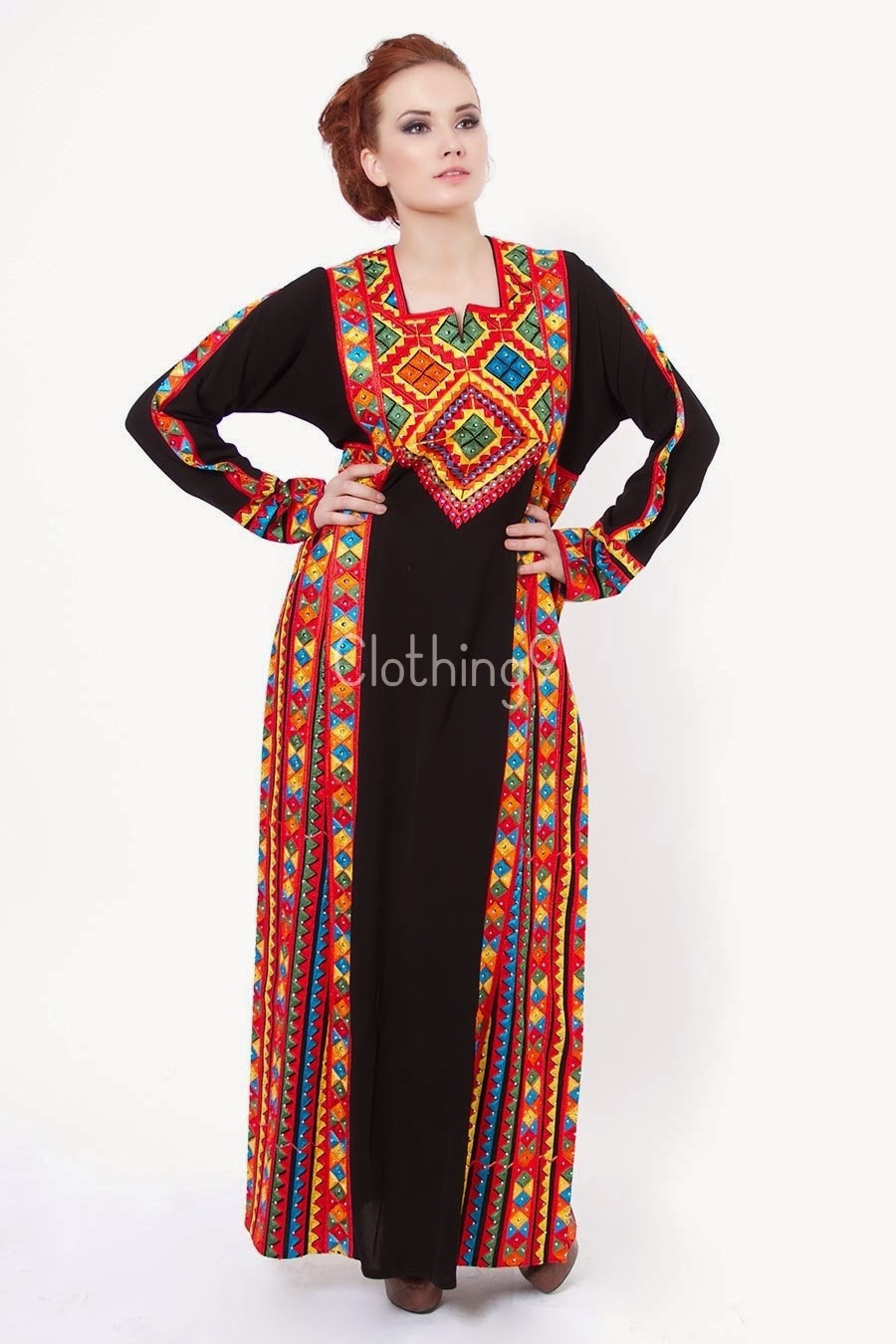عبايات سوداء قمة الانوثة والاناقة والرشاقة والجمال للمحجبات Embroidered-abaya-designs-2014-dubai-11