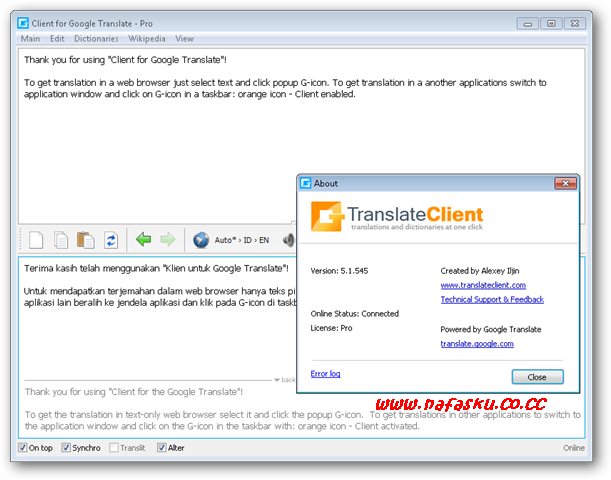 Google Translate Client Pro 5.1 +keygen Sshot-5