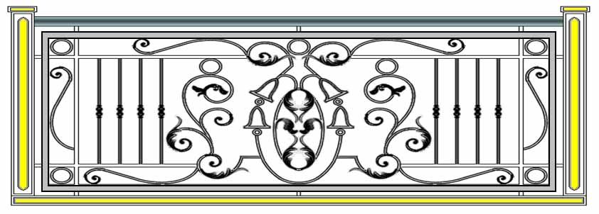 نماذج ومخططات لسور البلكونات والحدائق من الحديد/ Charts for iron balconies & garden fence   Img_slide_06