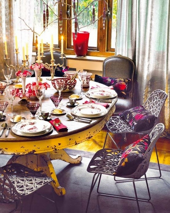 تصميمات رائعه لغرف المعيشه المغربيه  Exquisite-moroccan-dining-room-designs-16-554x692