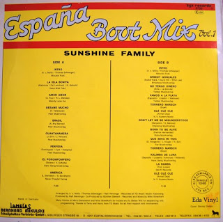 Espana Boot Mix Vol.1 (Sunshine Family) Back