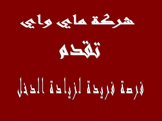 غيرى حياتك مع ماى واى ونظام العمل مع ماى واى وكل المكاسب التى تحصل عليها  3.