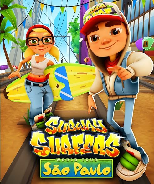 اللعبة الشهيرة Subway Surfers Sao Paulo v1.25 مهكرة بعدد غير محدود من النقود Caef1218abad