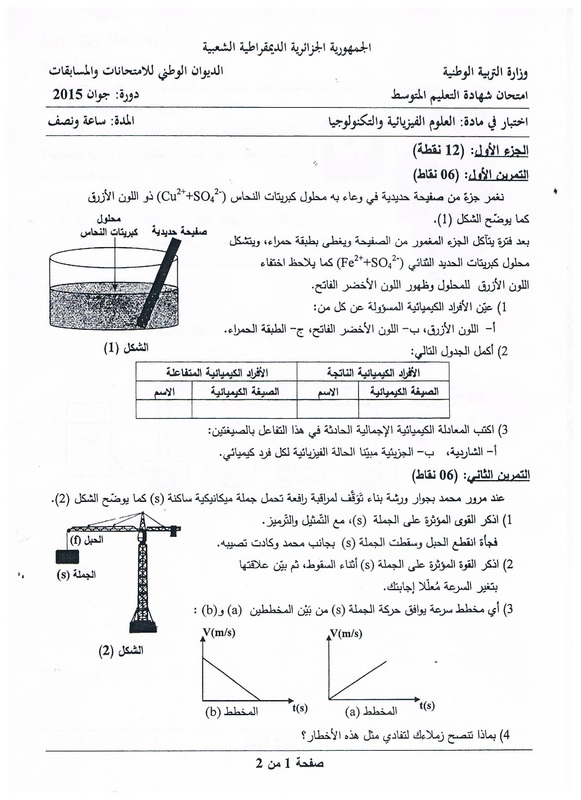  موضوع مادة العلوم الفيزيائية و التكنولوجيا لشهادة التعليم المتوسط 2015 مع الحل والتصحيح 6370548_orig