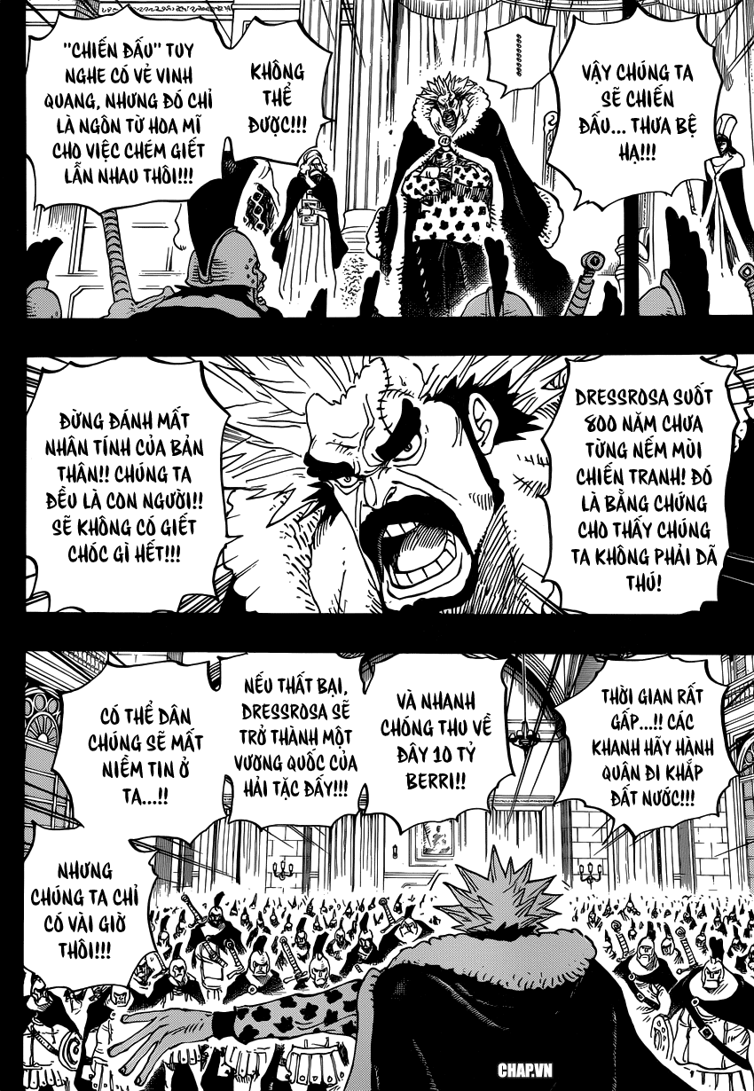 One Piece Chapter 727: "Anh hùng" mai phục 008