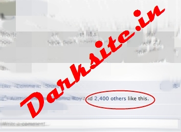 كيفية مضاعفة الاعجابات في صفحات الفيس بوك  facebook  / Like for page or post Darksite