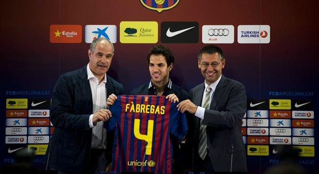 Emirates Stadium Presentacion%2BFabregas%2Bcon%2BBarcelona