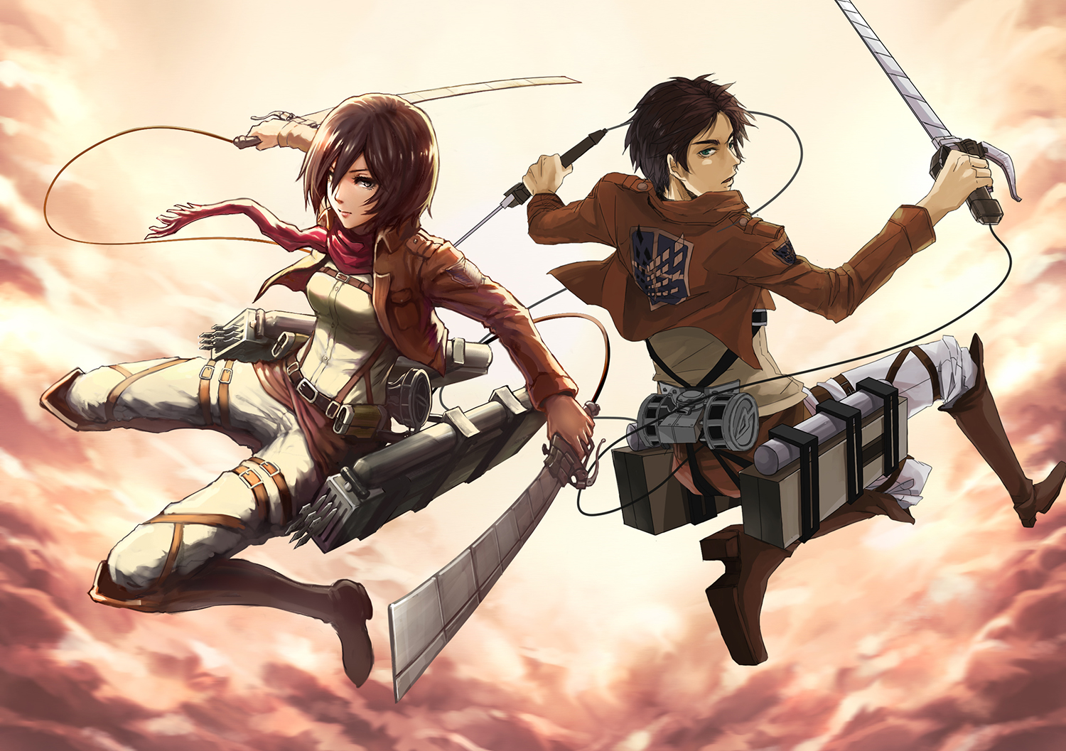 ○•○◘ مكتبهـ للانمى هجومـ العمالقهـ◘○•○ - صفحة 46 Shingeki_no_Kyojin%20mikasa%20eren